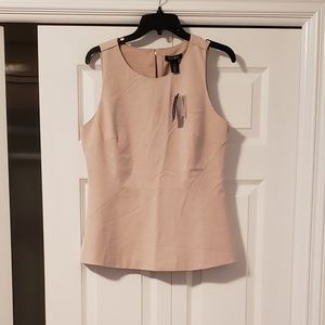 WHBM sleeveless peplum top